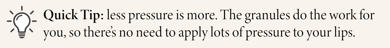 Quick tip